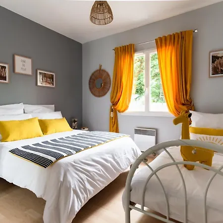 فيلة Frenchyhomes☆Villapiscine☆Plage☆Parc Loisir غوجان-ميستراس